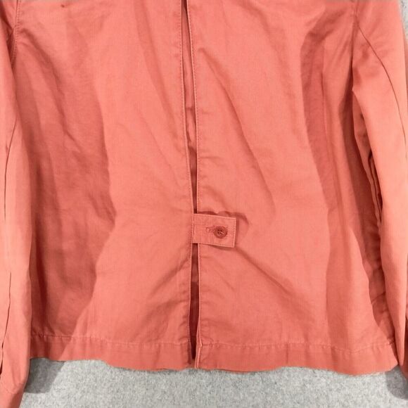 Eddie Bauer Blazer Jacket Womens Sz PL Coral Orange Long Sleeve Single Breasted - Picture 11 of 12